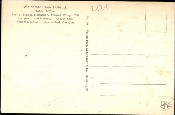 Ak Dobrock Wingst in Niedersachsen, Waldschlößchen, Schwimmbad
