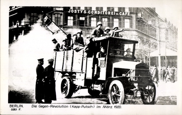 Ak Berlin 1920, Gegen-Revolution, Kapp-Putsch
