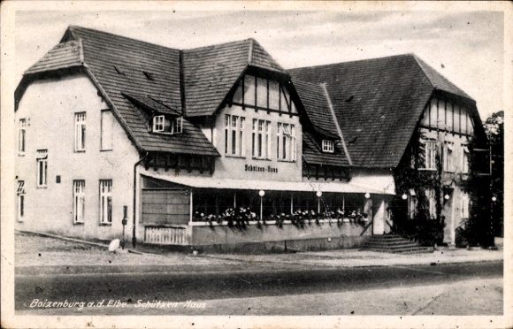 Postcard Boizenburg an der Elbe, Schützenhaus