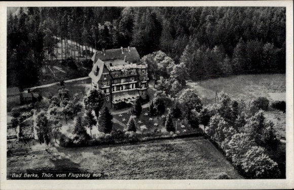 Ak Bad Berka in Thüringen, Fliegeraufnahme, Hotel