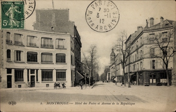 PC Montrouge Hauts de Seine, Hotel des Postes, Avenue de la Republique