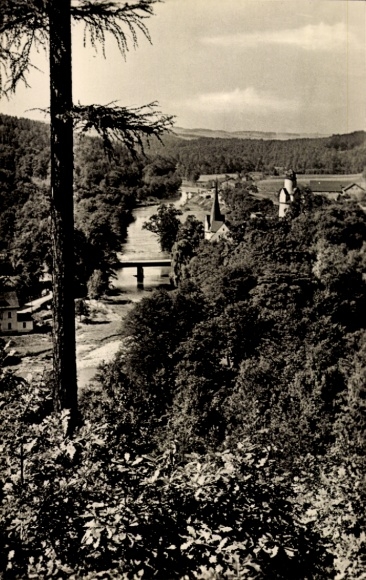 Postcard Hartenstein Erzgebirge, Stein Castle, Muldental