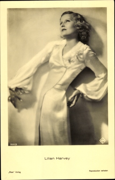 Ak Schauspielerin Lilian Harvey, Ross Verlag 7031 3