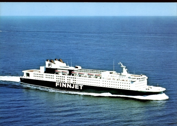 Ak Fährschiff Finnjet, Passagierfährschiff, Travemünde - Helsinki