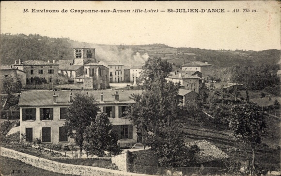 Ak St-Julien-d'Ance Haute Loire, Gesamtansicht