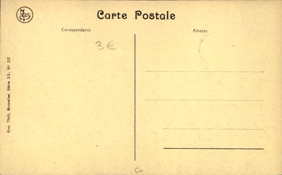 Postcard Anseremme Wallonia Namur, railway bridge, railway tracks
