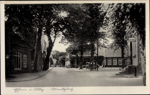 Ak eten in Oldenburg, marktplaats, kapper