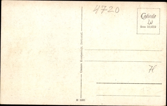 Song artist Postcard Beckum in Westphalia, De Bieckumer Raothues-Püt, Hans Drenkepohl and Offenbieck