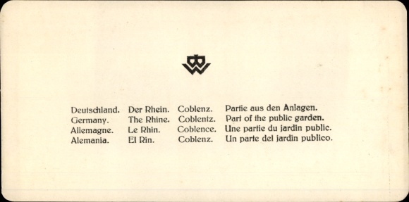 Stereo photo Koblenz in Rhineland Palatinate, part of the facilities