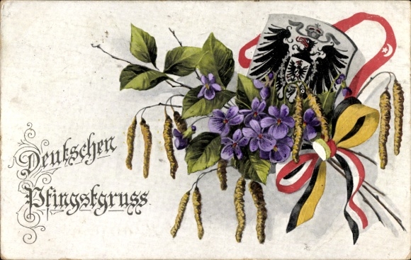 Postcard Congratulations Pentecost, Birch, Violet