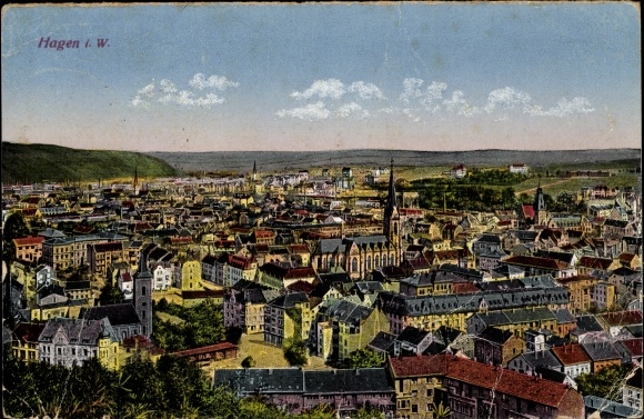 PC Hagen in Westphalia, panorama of the place