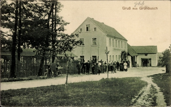 Ak Grünbusch Radibor in Sachsen, Gasthof