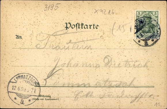 Chromo-Litho Siebenlehn Großschirma in Saxony, Romanus, Ratskeller, school, customs house