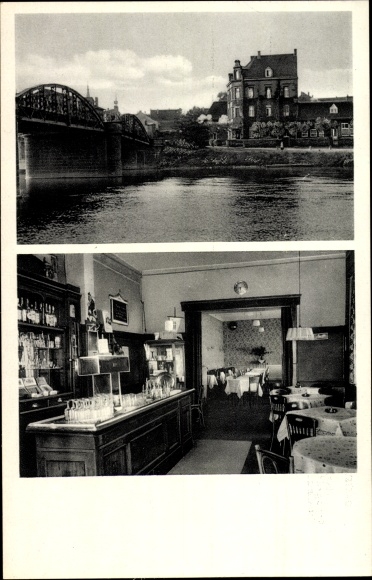Postcard Steele Essen North Rhine-Westphalia, restaurant Zum Boothaus, Mrs. Heinr. wolf