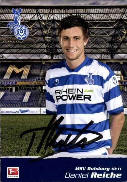 Autogrammkarte Fußballer Daniel Reiche, MSV Duisburg, Autogramm
