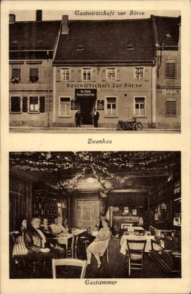 PC Zwenkau in Saxony, inn zur Böse, guest room, owner Arthur Rohland