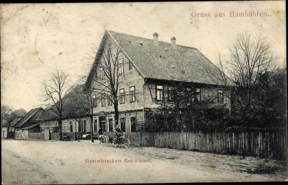 Postcard Hambühren in Lower Saxony, restaurant Rehwinkel