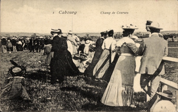 CPA Cabourg Calvados, Champ de Courses