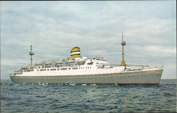Postcard steamship SS Maasdam, HAL