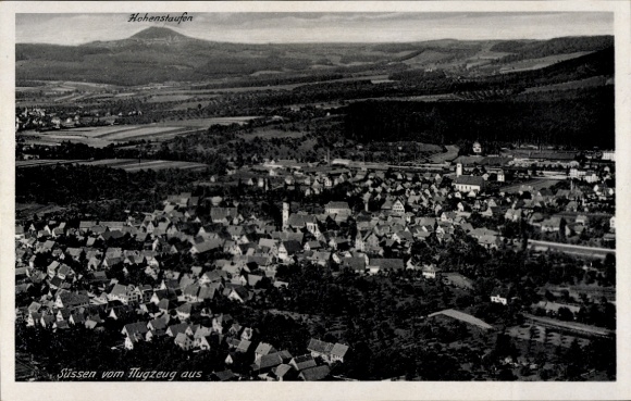 Ak Süssen Landkreis Göppingen, Fliegeraufnahme
