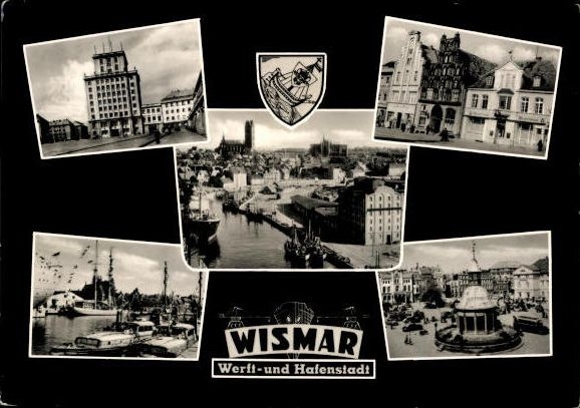 8 alte Ak Hansestadt Wismar, diverse Ansichten