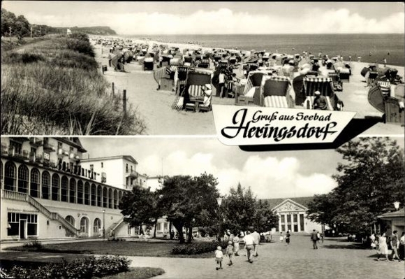 10 alte Ak Ostseebad Heringsdorf auf Usedom, diverse Ansichten