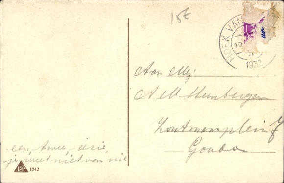 Artist Postcard Thiele, Arthur, Hoek van Holland, When mother sleeps, Liebespaar am Strand