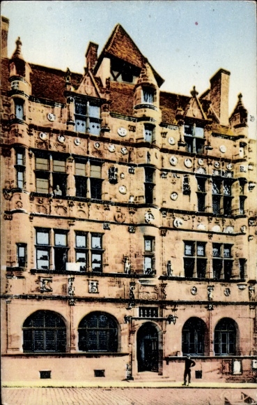 CPA Paray le Monial Saône et Loire, Hotel de Ville