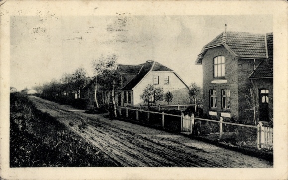 Ak Hamdorf in Sleeswijk-Holstein, straatgedeelte