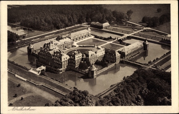 PC Nordkirchen in Westfalen, castle, aerial photo