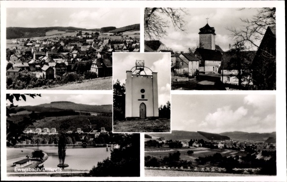 PC Ewersbach Dietzholztal in Hesse, overall view, partial views, tower