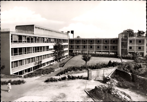 Postcard Viersen in North Rhine-Westphalia, girls&#39; high school