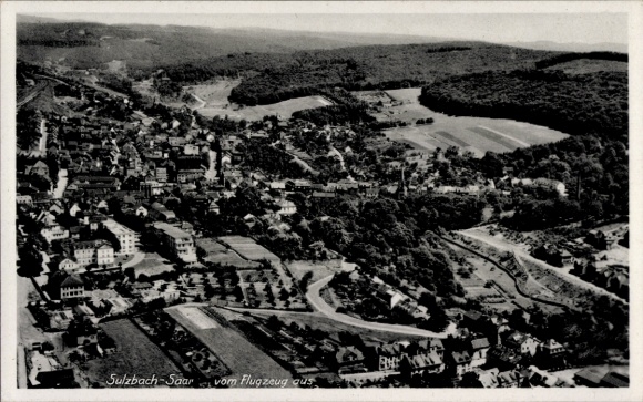 KP Sulzbach w Saarland, widok z lotu ptaka