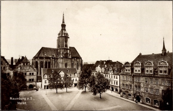 Ak Naumburg an der Saale, am Markt