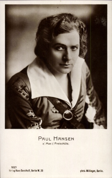 Piosenkarz i aktor KP Opera Paul Hansen jako Max, Freischütz