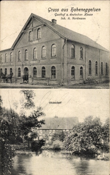 PC Hoheneggelsen Söhlde in Lower Saxony, Inn for the German House, owner A. Nordmann, Ohlendorf