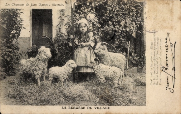 Song Postcard Les Chansons de Jean Rameau, La Bergere du Village