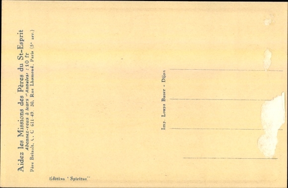 Artist Postcard Briault, M., In Our Schools of Mission, Emulation