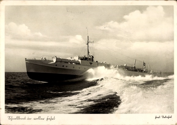 Ak Deutsches Kriegsschiff, Schnellboot, Kriegsmarine