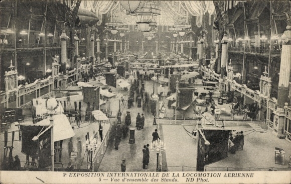 AK Paris, International Exhibition for Air Movement, view of the stands
