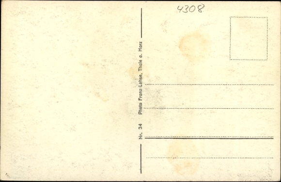 Postcard Thale in the Harz Mountains Saxony-Anhalt, nice detailed view