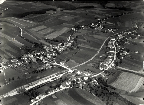 Foto Langenneufnach in Schwaben, Fliegeraufnahme