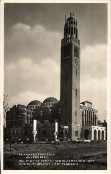 PC Antwerp Flanders, World Exhibition 1930, Temple of Flemish Art