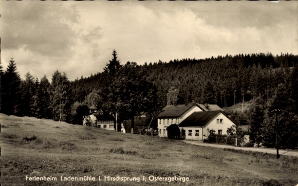 Postcard Hirschsprung Altenberg Erzgebirge, Holiday Home Ladenmühle