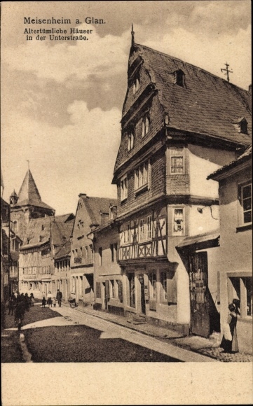 KP Meisenheim am Glan Pfalz, Staromodne domy przy Unterstrasse