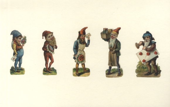 5 wafer dwarves, approx. 9 x 4 cm, 8 x 3 cm