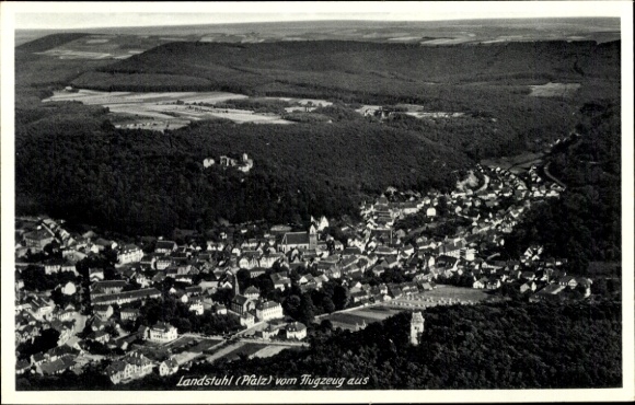 Ak Landstuhl in der Pfalz, Fliegeraufnahme