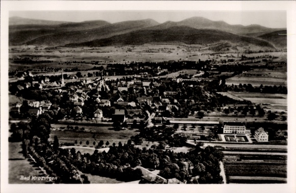 Postcard Bad Krozingen im Breisgau Schwarzwald, aerial photograph