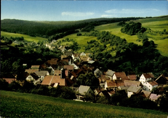 Ak Habichsthal Frammersbach im Spessart Unterfranken, Gesamtansicht