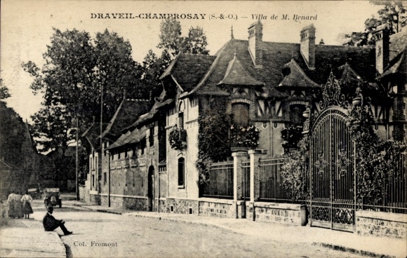 Ak Champrosay Draveil Essonne, Villa de M. Benard